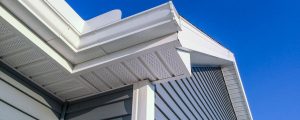 Gutter covers installed on a home